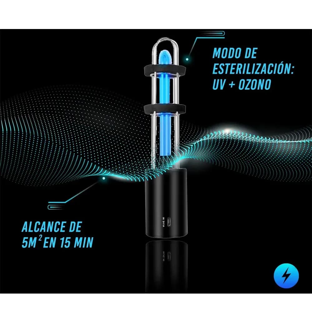 Lampara Ozonizada de luz ultravioleta (Higiene y Esterilización Profunda)
