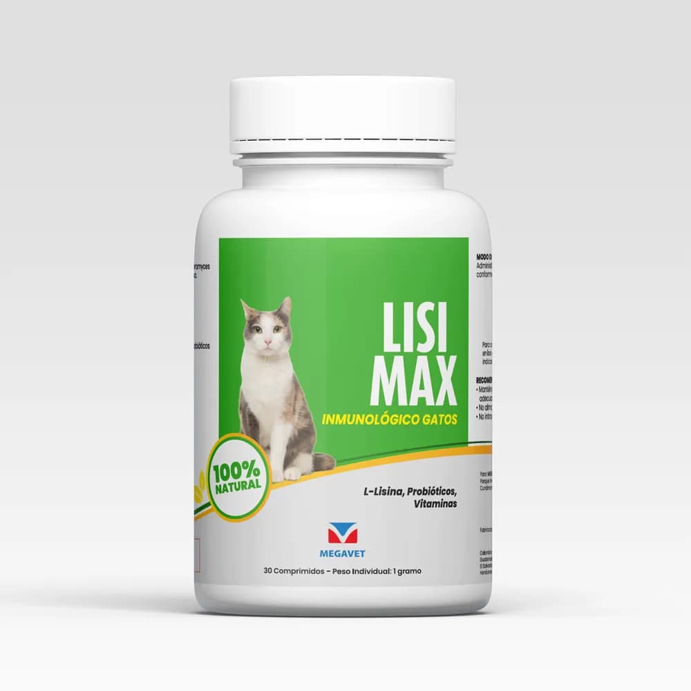 LISI MAX - Gatos Frasco x 30 Comprimidos (Megavet)