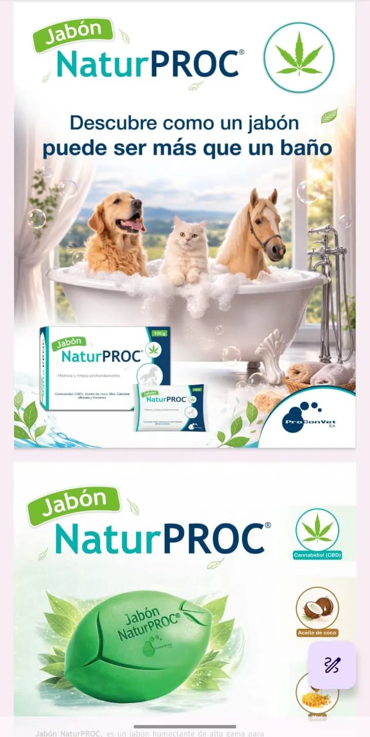Jabon NaturProc x 100 gr con (CBD)