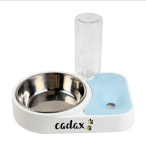 Comedero +Dispensador de Agua Azul