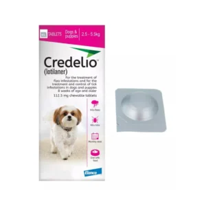 Credelio (Lotilaner 112,5mg) Tb Masticable Anti-pulgas y Garrapatas (Rosado)