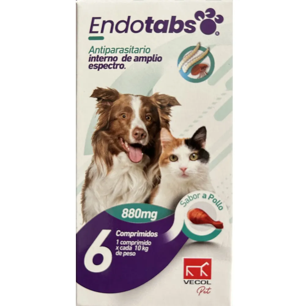 Endotabs Caja Morada x 6 Unidades por 880mg