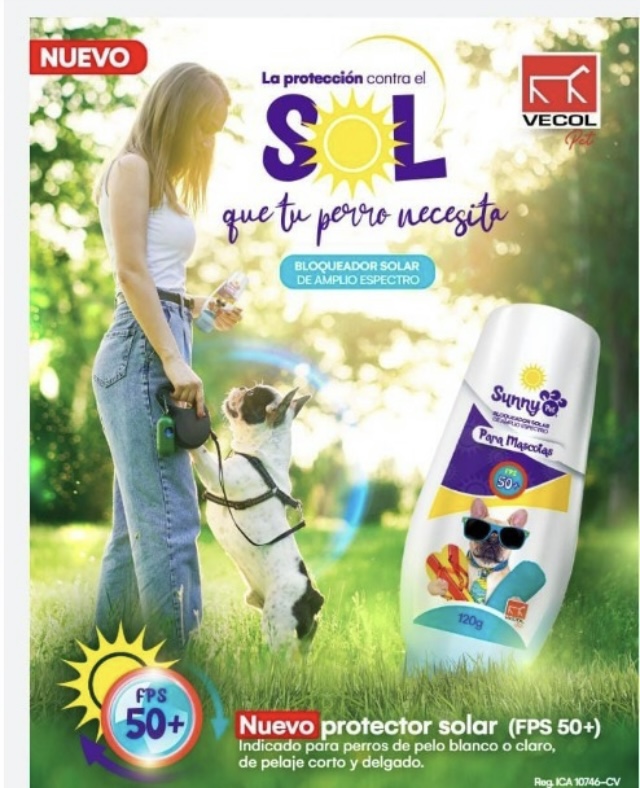 SUNNY PET x 120 Gr - Bloqueador Solar Perros FPS 50