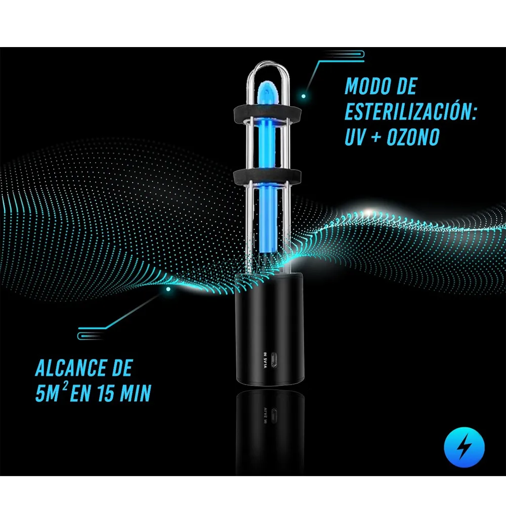 Lampara Ozonizada de luz ultravioleta (Higiene y Esterilización Profunda)