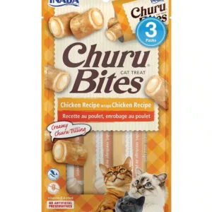 CHURU BITES CAT Chicken Wraps Chicken de 3 Tubos x 10 gr (Naranja)